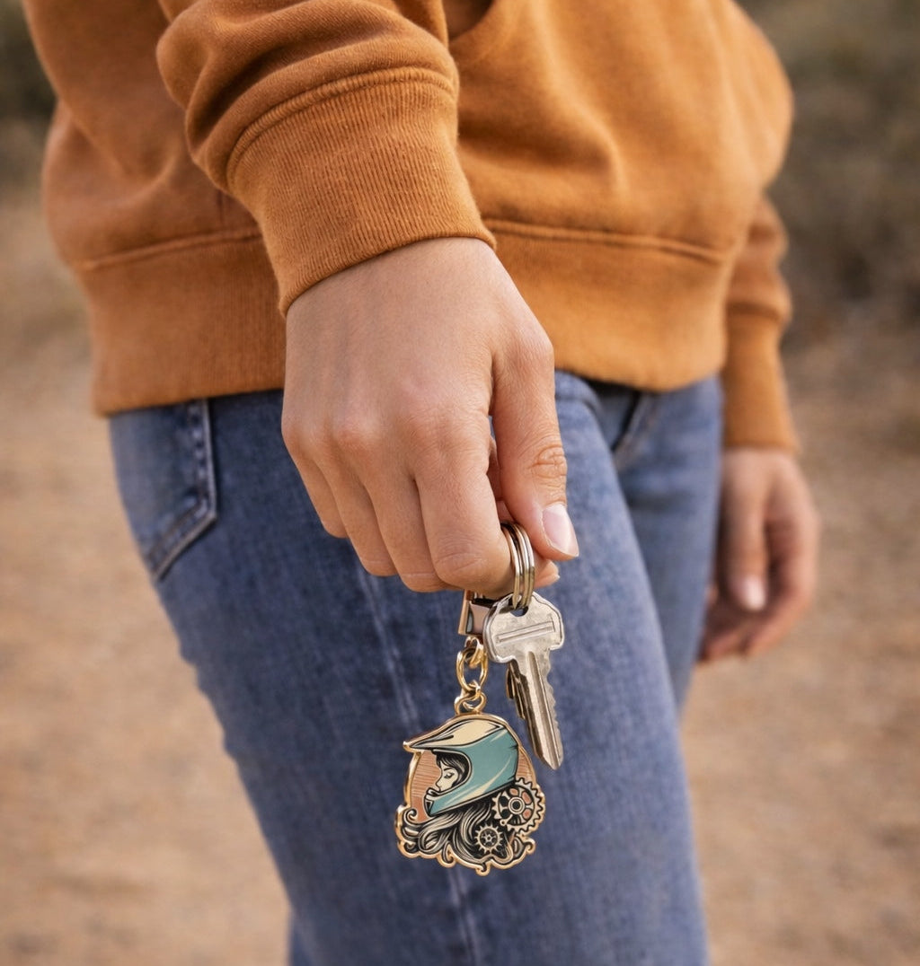 Throttle Fox Keychain/Charm block 1 image